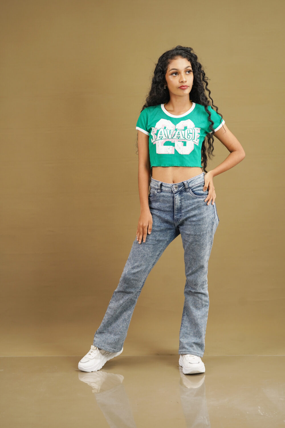 SAVAGE 23 RIB  CROP T-SHIRT - Image 3