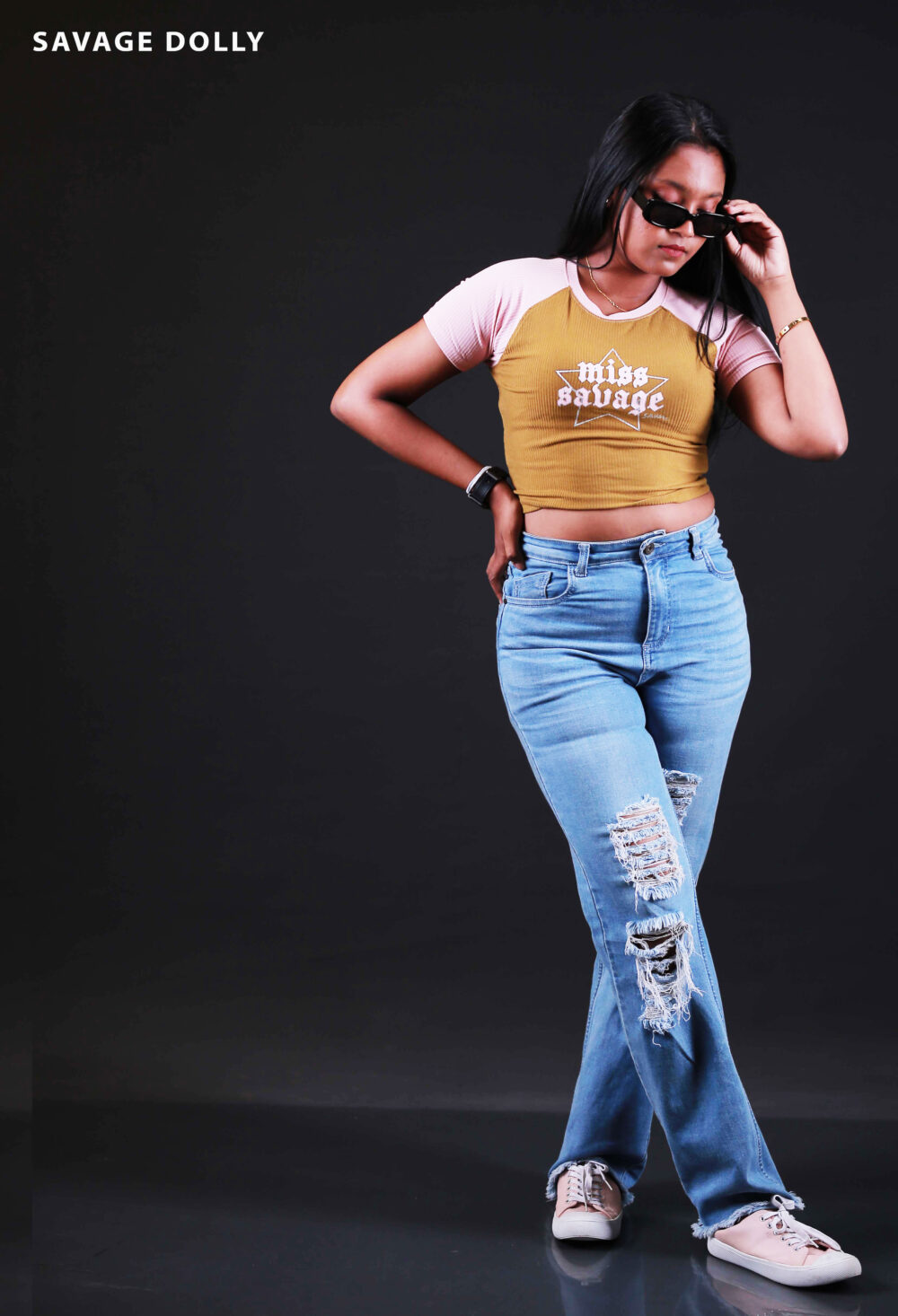MISS SAVAGE WRANGLER T SHIRT