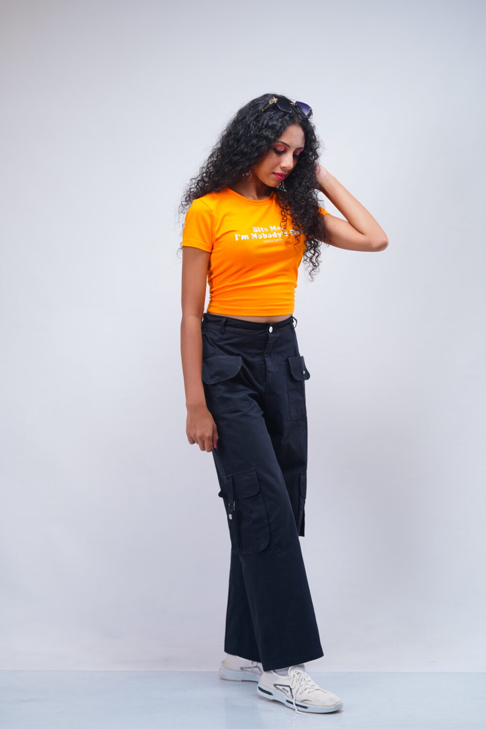 CREW NECK CROP SLIM FIT T SHIRT - Image 4