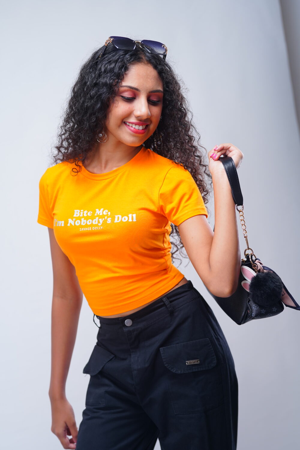 CREW NECK CROP SLIM FIT T SHIRT - Image 5