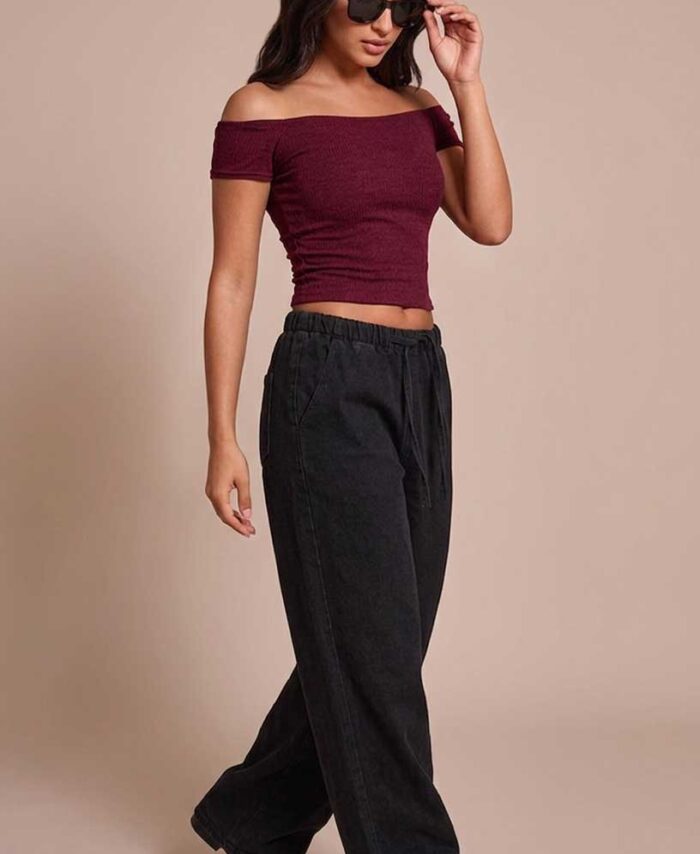 DROP SHOULDER TOP
