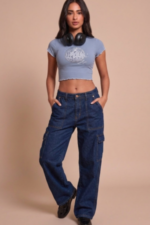 CREW NECK RIB T-SHIRT