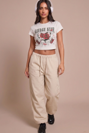 CREW NECK WAFFLE T-SHIRT